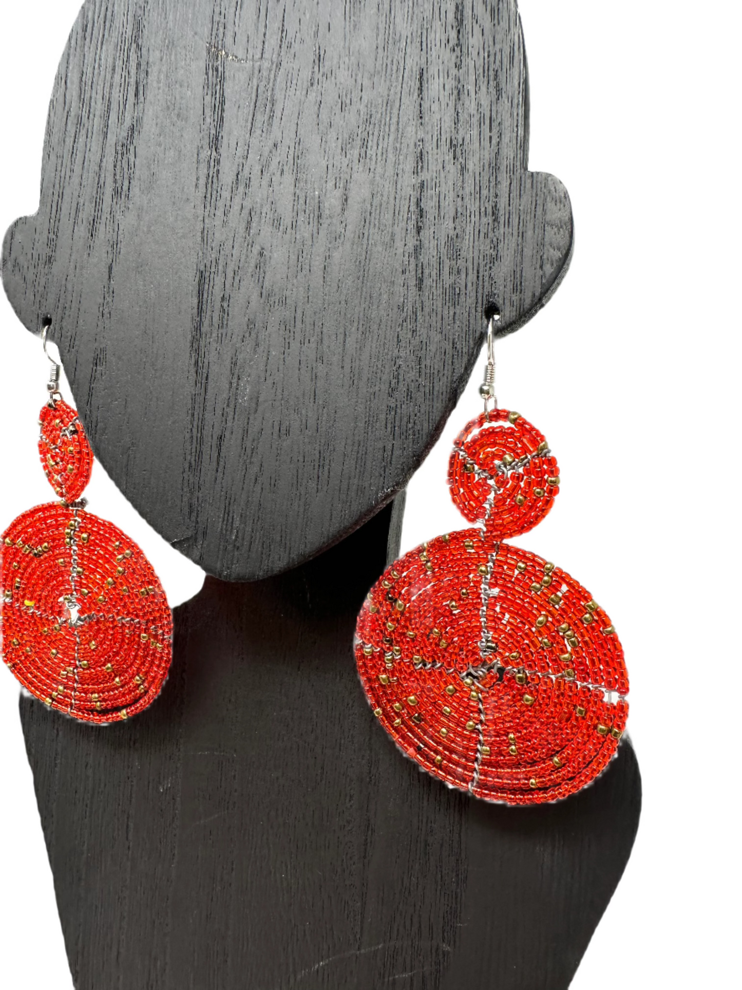 Passion Red Pendant Earrings