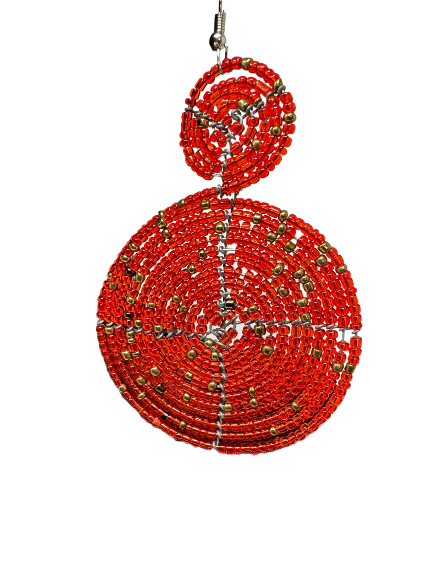 Passion Red Pendant Earrings