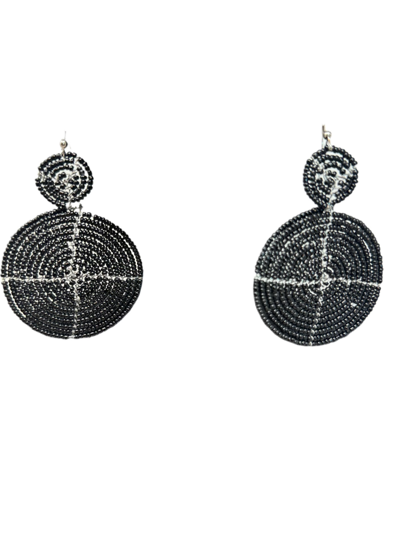 Powerful Black Pendant Earrings