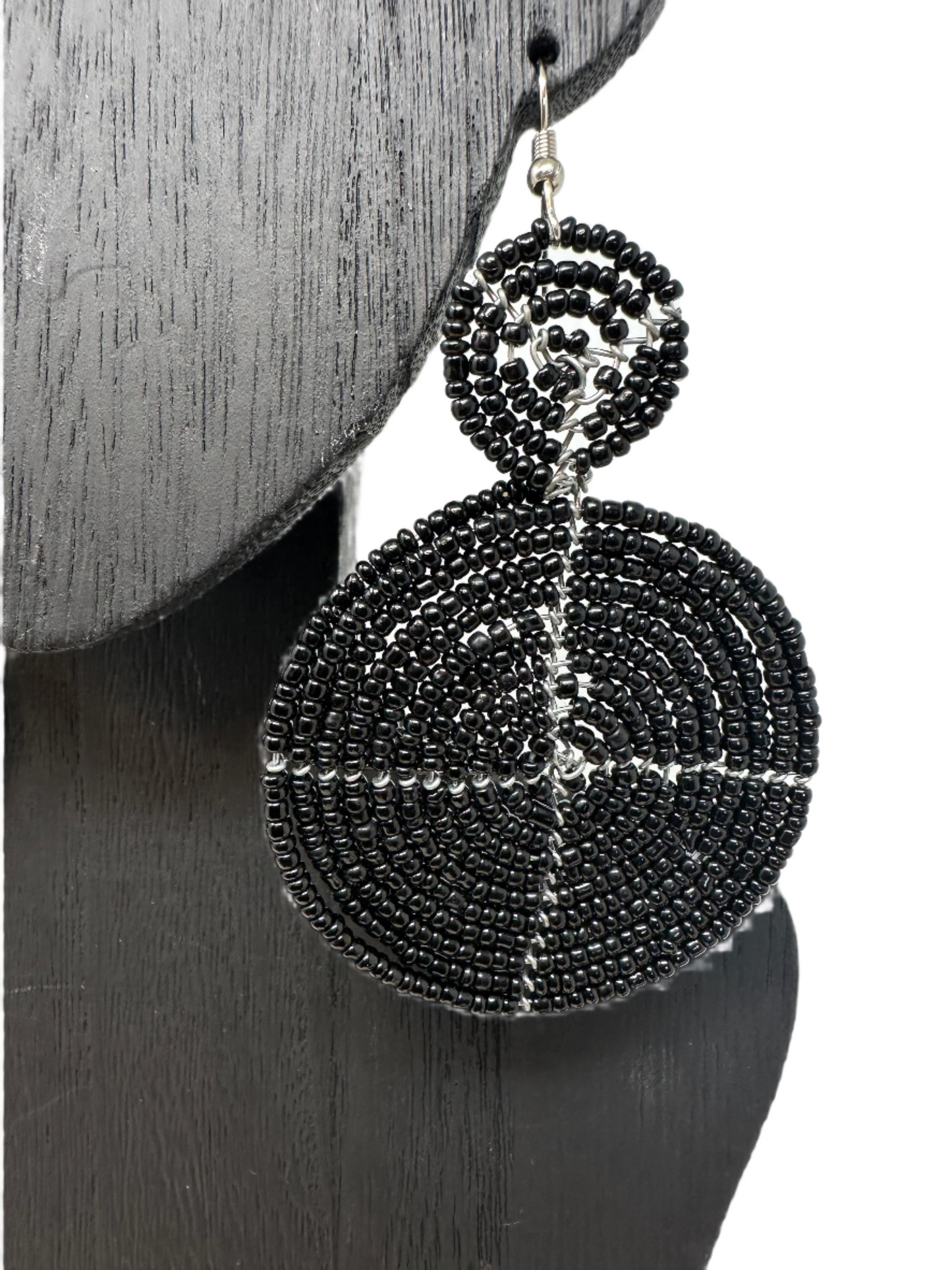 Powerful Black Pendant Earrings