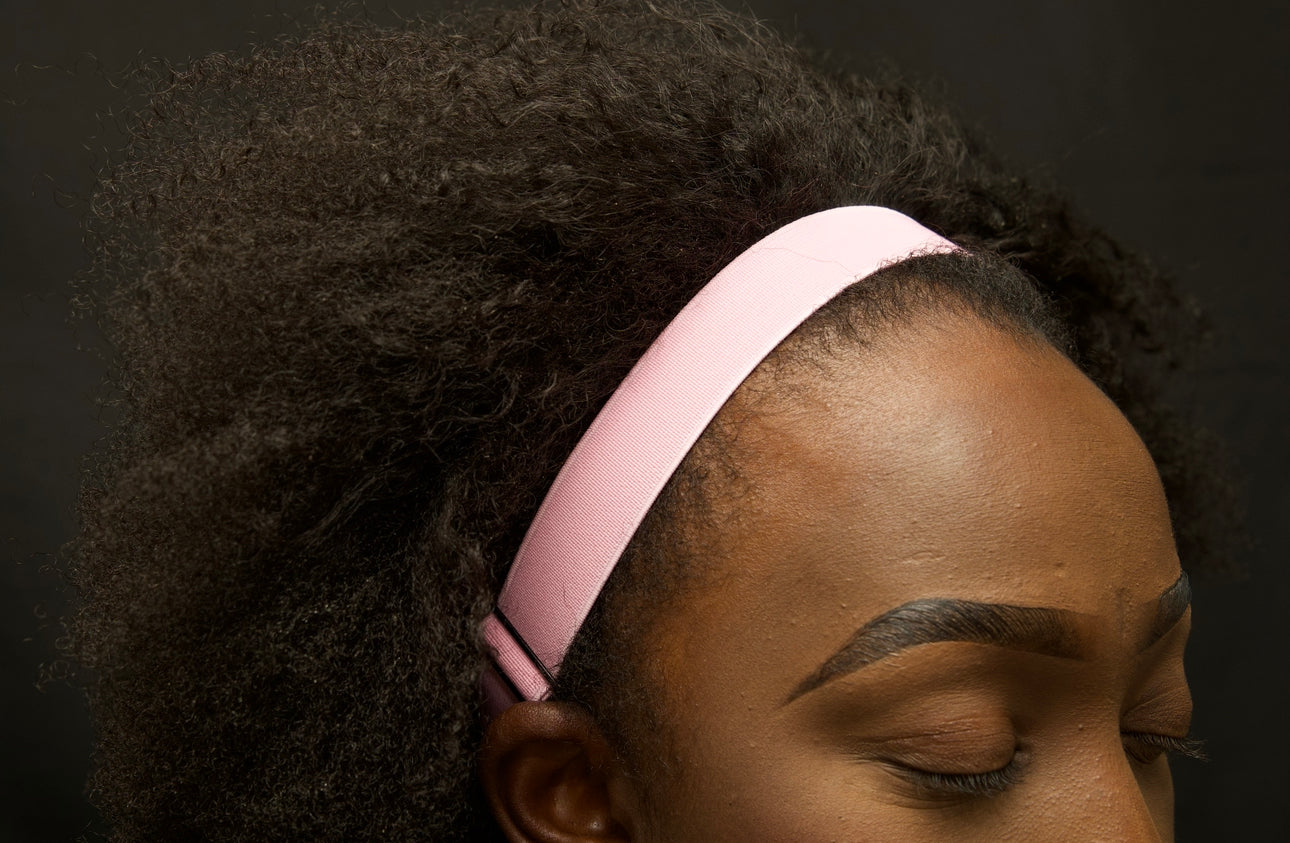 Pink Adaptiband Headbands for Natural Hair - Adjustable 15 to 30 inches Non Slip Head Bands - Perfect Headband for Natural Hair Adjust To Fit 4C, Curly Hair, Locs, Sisterlocks, Afro Hairstyles